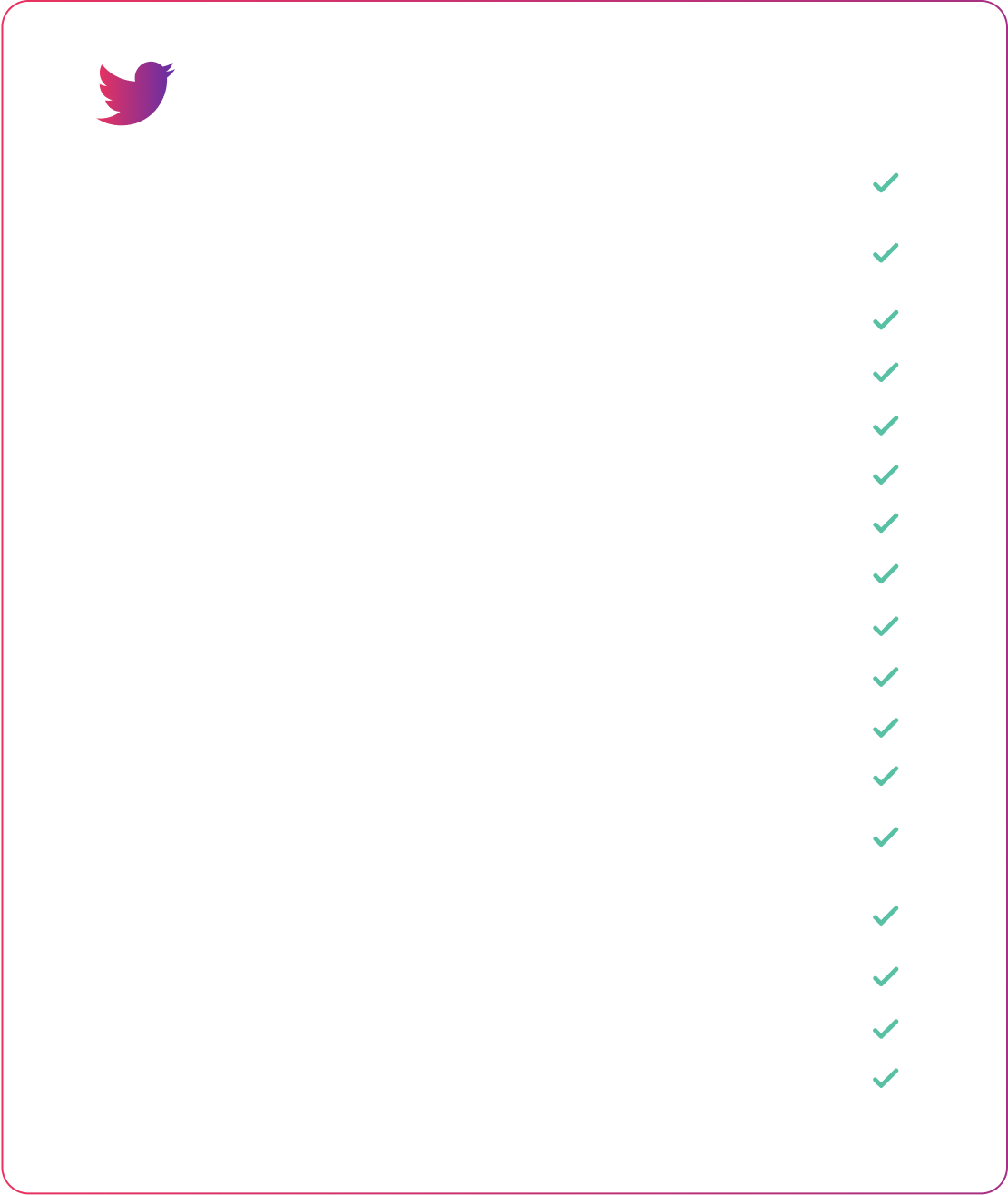 social media monitoring dashboard for Twitter